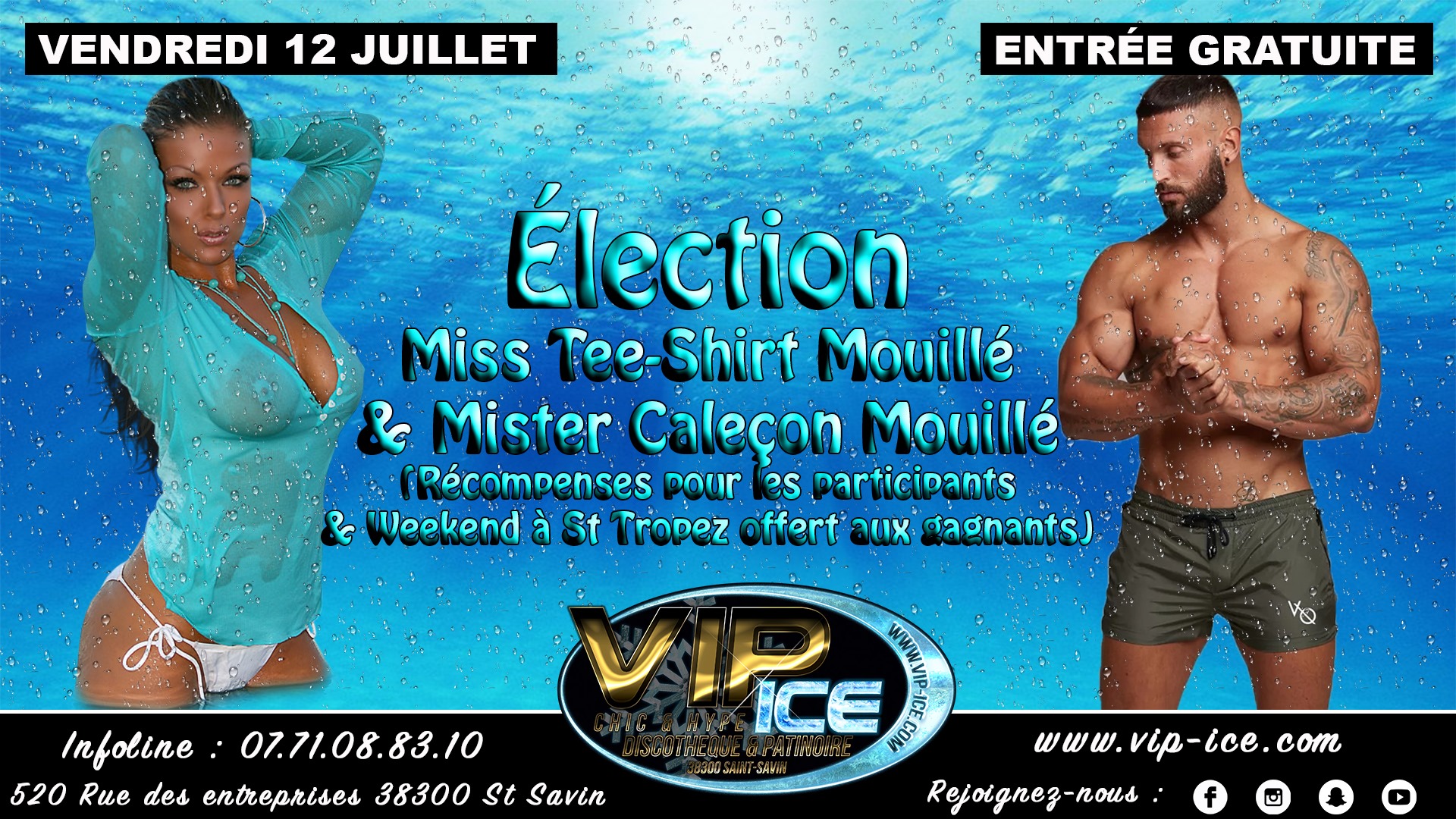 ELECTION MISS TEE SHIRT MOUILL MISTER CALE ON MOUILL Vendredi